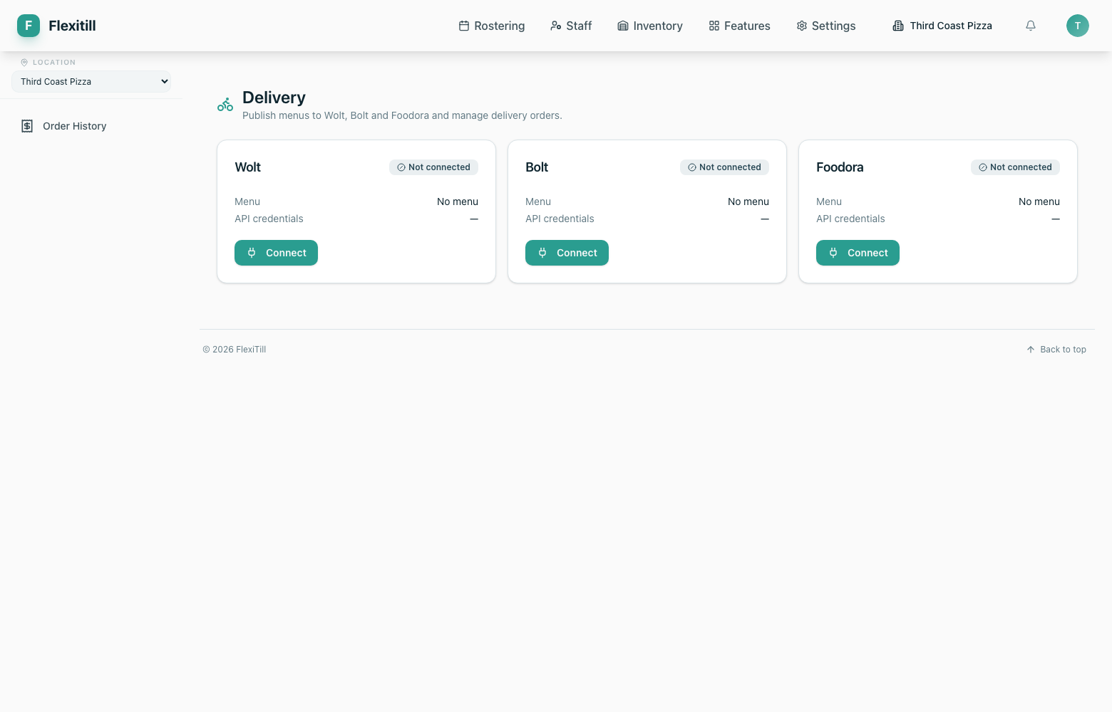 Delivery overview