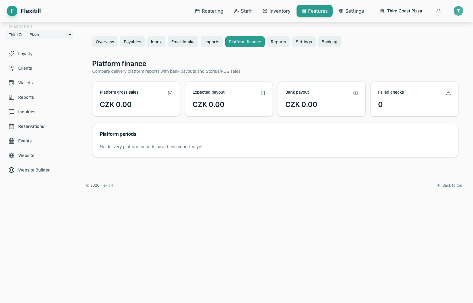 Platform finance