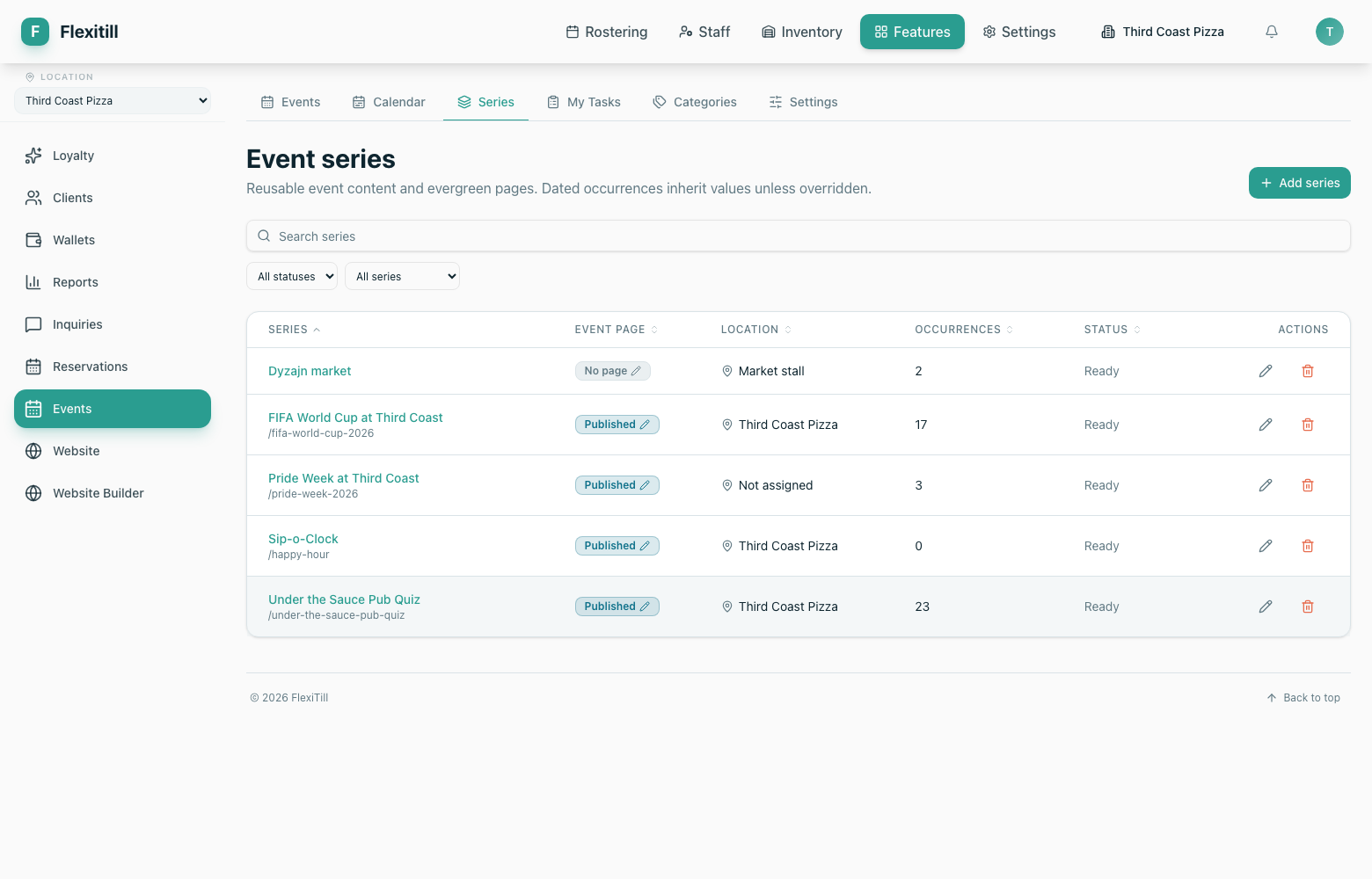 Event series