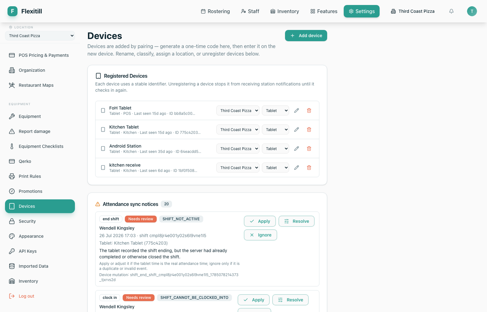 Devices