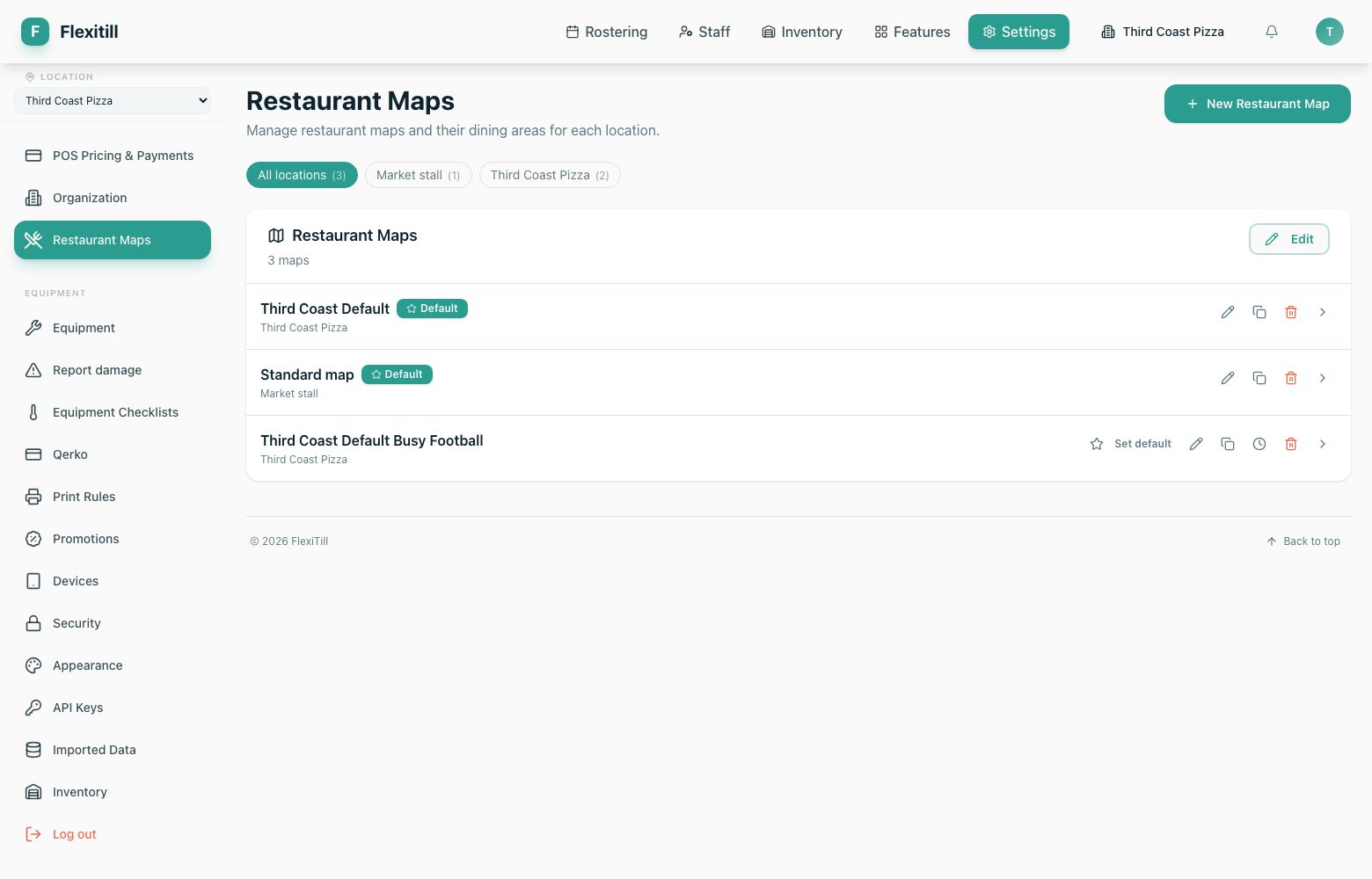 Restaurant maps