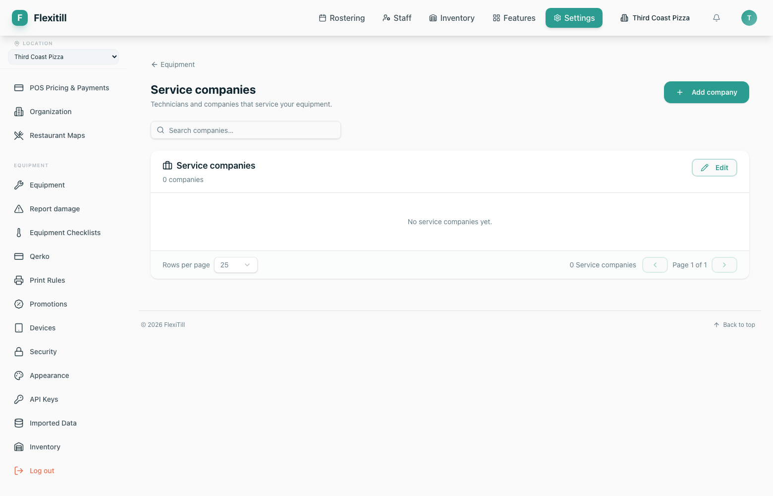Service companies