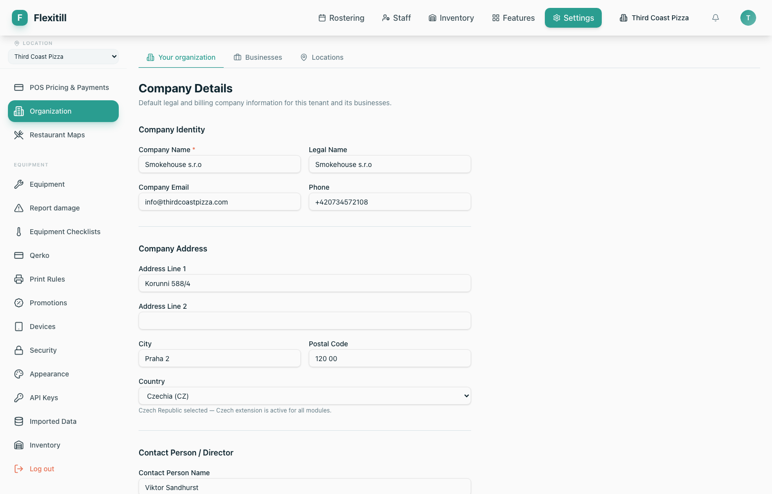 Company details